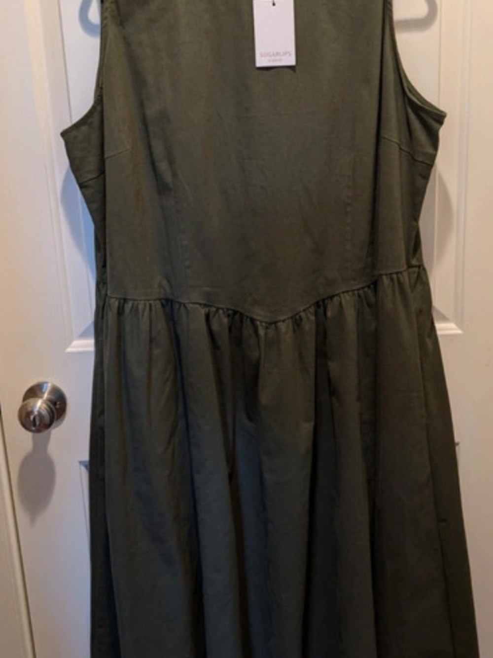 Sugarlips Olive Green Curve Dress